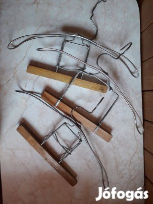 Retro fém fogasok - vállfa nadrágtartóval