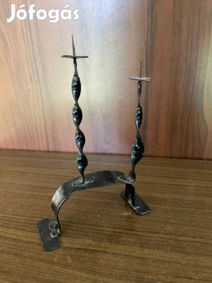 Retro fém gömb gyertya tartó