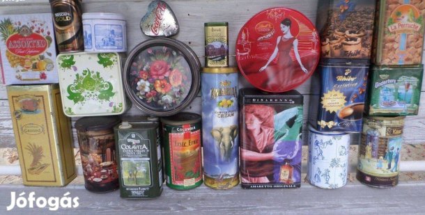 Retro fém reklám doboz gyűjtemény
