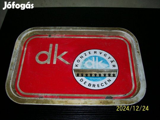 Retro fémtálca-Konzervgyár Debrecen