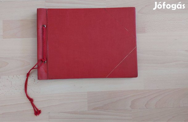 Retro fényképalbum, fotósarkos használattal