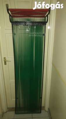 Retro fogas, előszobafal vas kerettel zöld színű