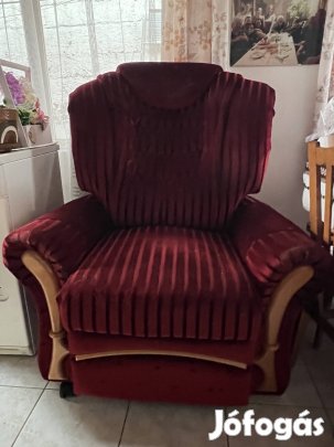 Retro fotel, kinyitható kanapé