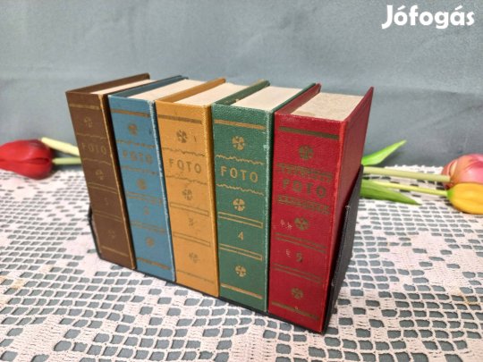 Retro fotótartó doboz 6 x 9-es fotókhoz