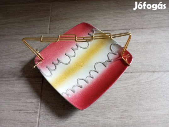 Retró füles kerámia tál