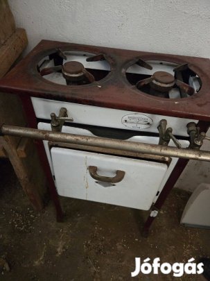 Retro gáztűzhely, palackos gázsütő
