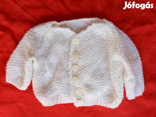 Retro gombolós kötött kardigán kb. 62-68
