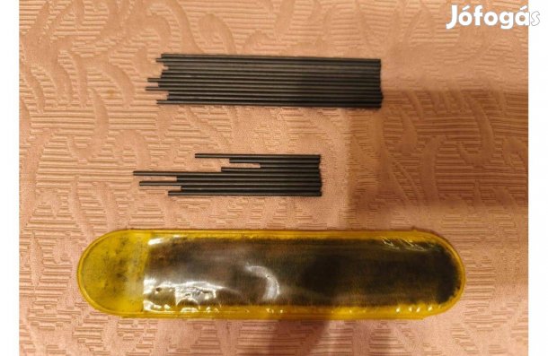 Retro grafit ceruzabél 12 db plussz tokban