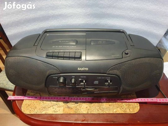 Retro halálmenő sanyo MCD-Z8F kazettás CD-s sétálómagnó szép állapotba