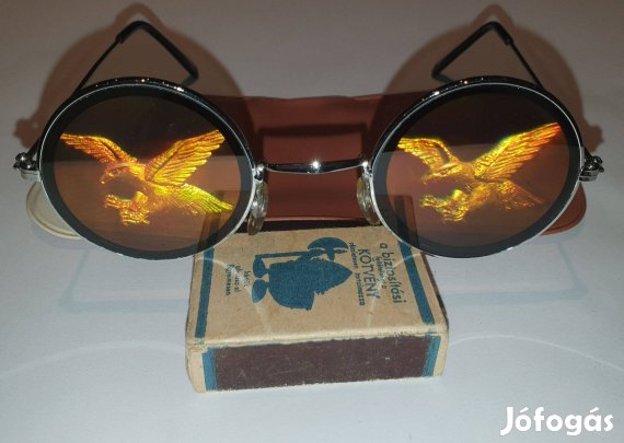 Retro halálmenő sasos napszemüveg optika