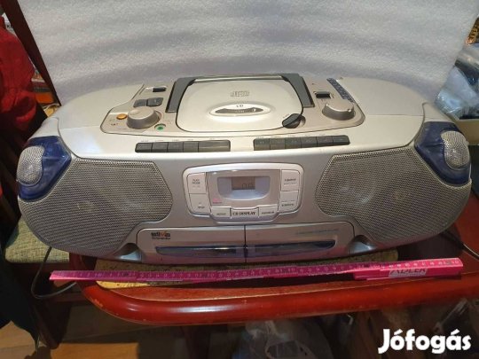 Retro halálmenő silva kazettás CD-s PCD 299M sétálómagnó szocreál boom