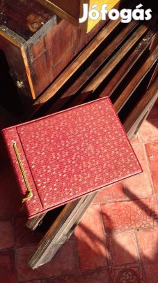 Retro hibátlan bőrkötéses fotó album képtartó 20x30cm