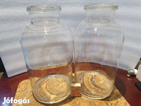 Retro hibátlan dunsztos üvegek dekoráció befőttesüveg dekoráció együtt