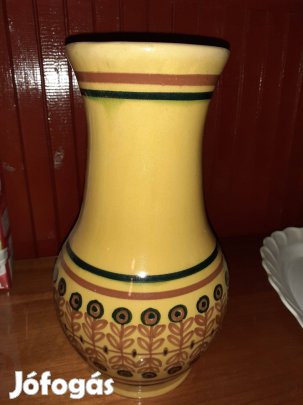 Retro hibátlan iparművészeti kerámia nagy váza 30cm jelzett