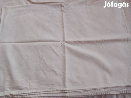 Retro hibátlan vászon asztalterítő 100x130cm anyagába szőtt mintás