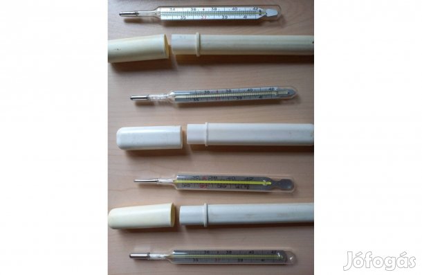 Retro higanyos lázmérők