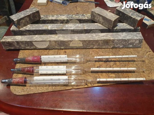 Retro hőmérős fajsúly sűrűség mérők együtt 820-1480 kémia