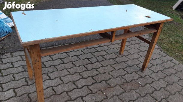 Retro hosszú asztal 60x150cm fiók nélkül
