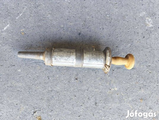 Retro hurka töltő kolbász töltő Antik réz cukrászati krémnyomó