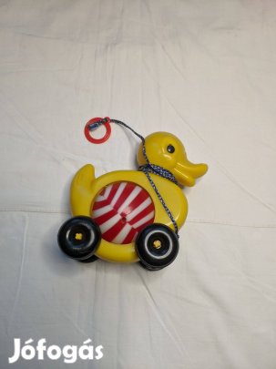 Retro húzható kacsa játék