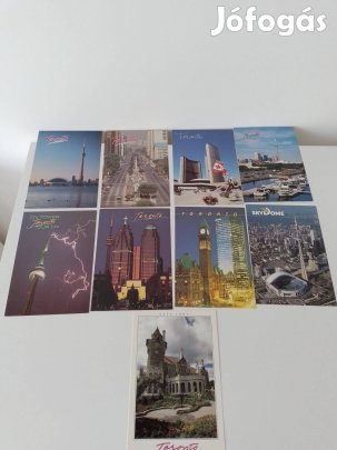 Retro íratlan képeslapok Toronto 9 db