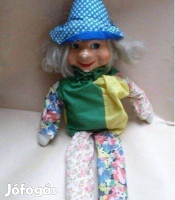 Retro játék bohóc baba mackó