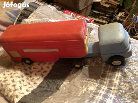 Retró játék kamion , műanyag játék autó 10000 Ft