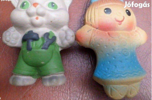 Retro játék sipoló gumi maci baba