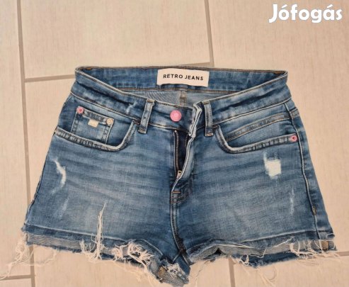 Retro jeans rövidnadrág S