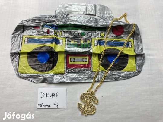 Retro jelmez kiegészítő, új, dollár nyaklánc DK1016