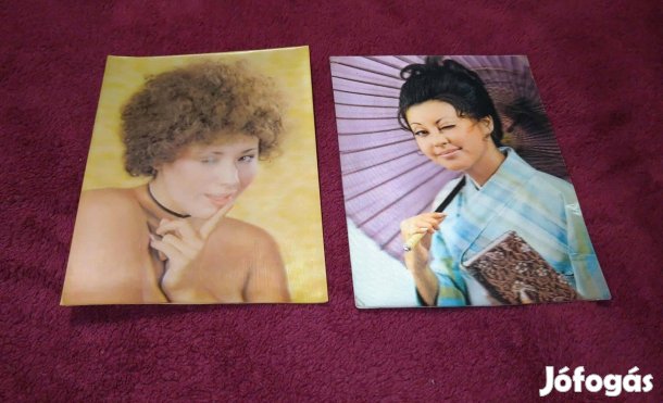 Retró kacsintós 3d dimenziós képeslap