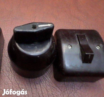 Retro kapcsoló villanykapcsoló bakelit