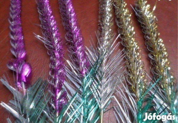 Retro karácsonyfa dísz orosz 6 db újszerű