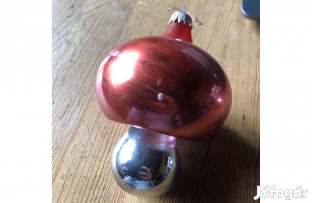 Retró karácsonyfadísz , üveg karácsonyi dísz 5000 Ft /db