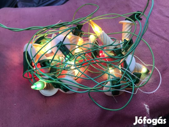 Retró karácsonyi fényfüzér 10000 Ft :Lenti