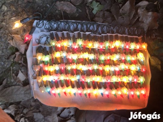 Retró karácsonyi izzósor 6500 Ft 