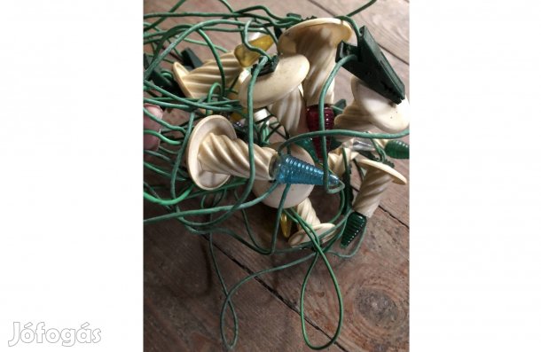 Retró karácsonyi izzósor ,fényfüzér ,működő 10000 Ft :Lenti