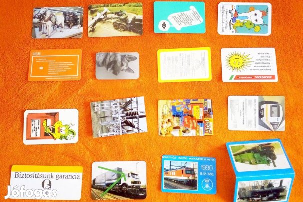 Retro kártyanaptár 16 db egyben