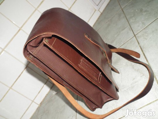 Retró katonai bőrtáska bőr táska térkép táska térképtáska NOS