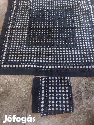 Retró kék pöttyös kendők