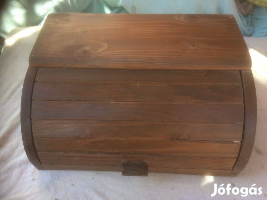 Retró kenyértartó fadoboz , fa tároló doboz 5000 ft:Lenti