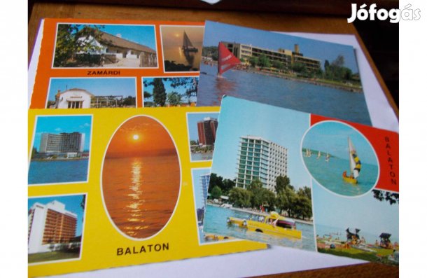 Retro képeslapok, balatoni képeslapok