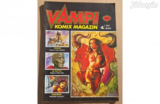 Retró képregény Vampi Komix Magazin 1989/4