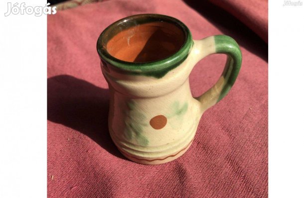 Retró kerámia füles kis bögre 1500 ft