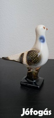 Retró kerámia galamb figura 18 cm