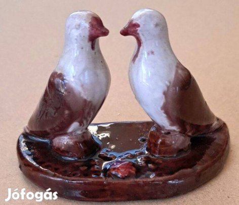 Retro kerámia galamb figura szerelmes galambok