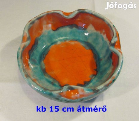 Retró kerámia hamuzó, tál