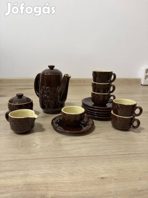 Retro kerámia kávés készlet
