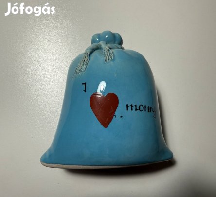 Retro kerámia persely. Az alja gumival záródik