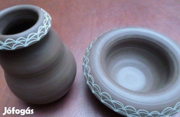 Retro kerámia váza tál edény Képcsarnok Sárkány Kata